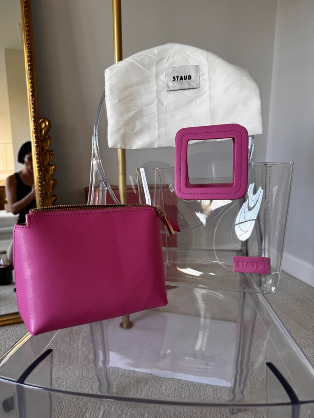 STAUD Mini Shirley Transparent Handbag
Never Worn - Picture 3 of 3